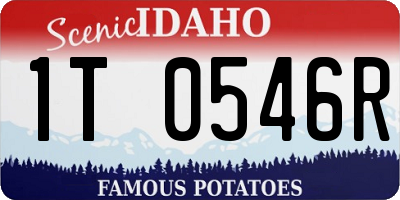 ID license plate 1T0546R