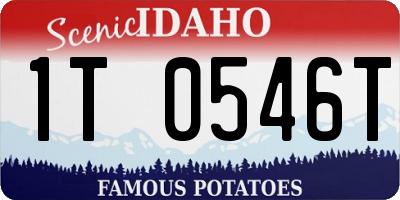 ID license plate 1T0546T