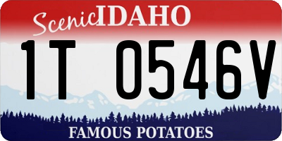 ID license plate 1T0546V