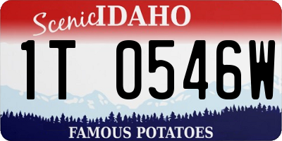 ID license plate 1T0546W