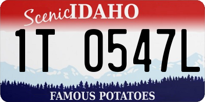 ID license plate 1T0547L