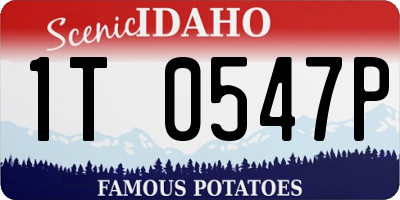ID license plate 1T0547P