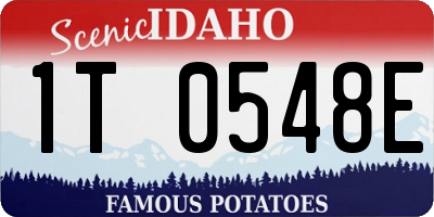ID license plate 1T0548E