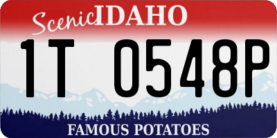 ID license plate 1T0548P