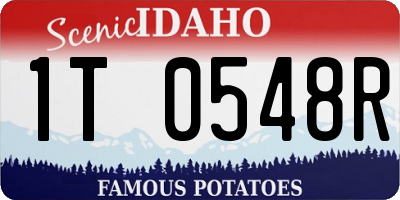 ID license plate 1T0548R