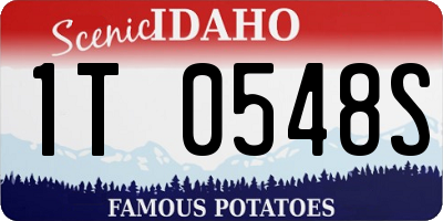 ID license plate 1T0548S