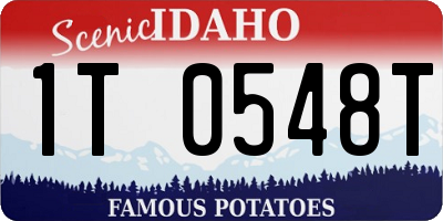 ID license plate 1T0548T