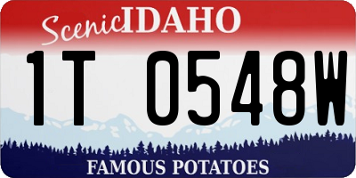 ID license plate 1T0548W