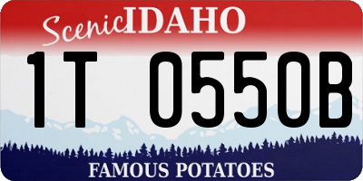 ID license plate 1T0550B