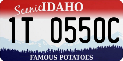 ID license plate 1T0550C