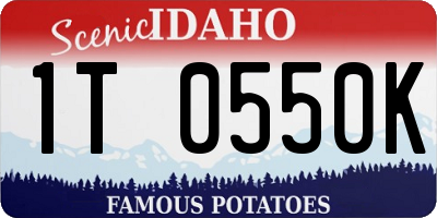 ID license plate 1T0550K