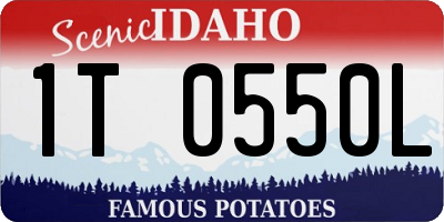 ID license plate 1T0550L