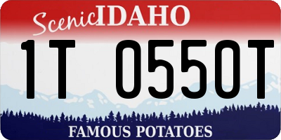 ID license plate 1T0550T