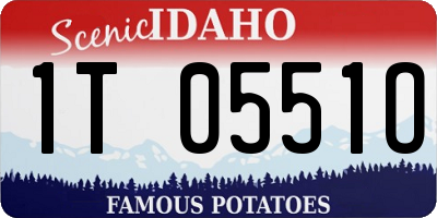 ID license plate 1T0551O