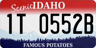 ID license plate 1T0552B