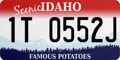 ID license plate 1T0552J