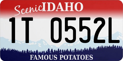 ID license plate 1T0552L