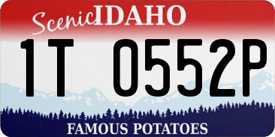 ID license plate 1T0552P