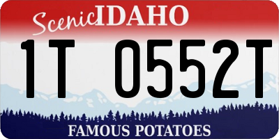 ID license plate 1T0552T