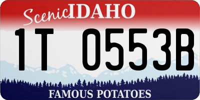ID license plate 1T0553B
