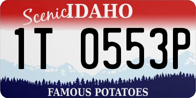 ID license plate 1T0553P