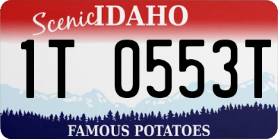 ID license plate 1T0553T
