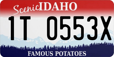 ID license plate 1T0553X