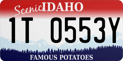 ID license plate 1T0553Y