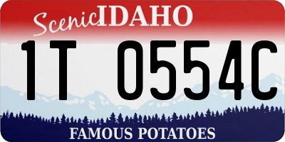 ID license plate 1T0554C