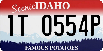 ID license plate 1T0554P