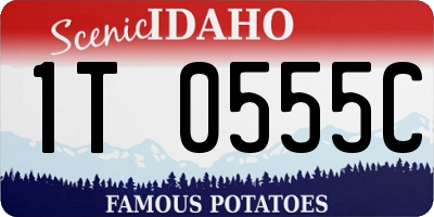 ID license plate 1T0555C