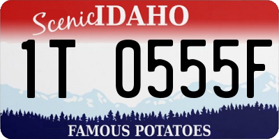 ID license plate 1T0555F