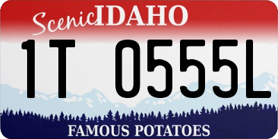 ID license plate 1T0555L