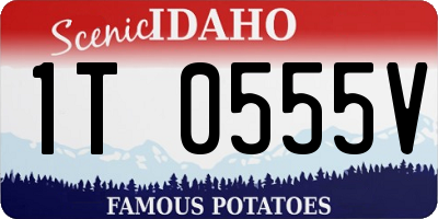 ID license plate 1T0555V