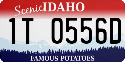 ID license plate 1T0556D