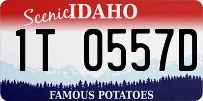 ID license plate 1T0557D