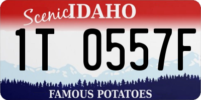ID license plate 1T0557F