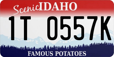 ID license plate 1T0557K