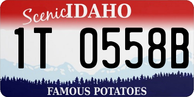 ID license plate 1T0558B