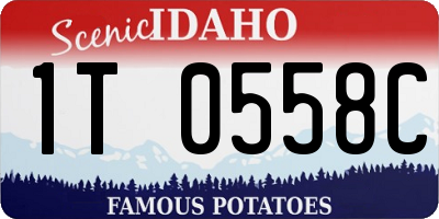 ID license plate 1T0558C