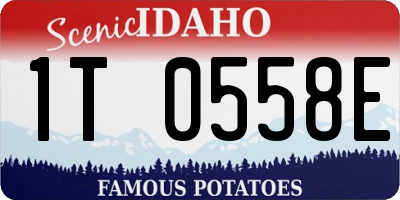 ID license plate 1T0558E