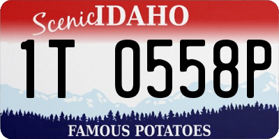 ID license plate 1T0558P