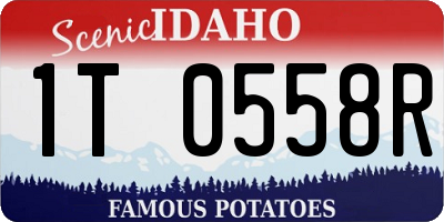 ID license plate 1T0558R