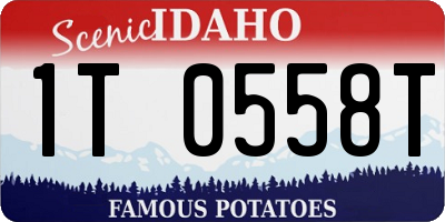 ID license plate 1T0558T