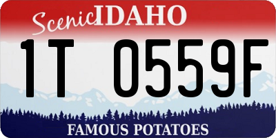 ID license plate 1T0559F