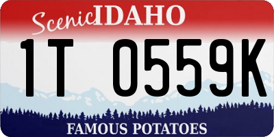 ID license plate 1T0559K
