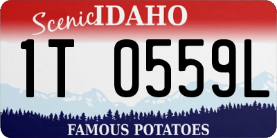 ID license plate 1T0559L