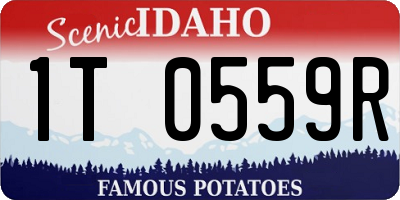 ID license plate 1T0559R