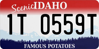 ID license plate 1T0559T