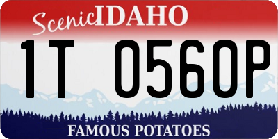 ID license plate 1T0560P